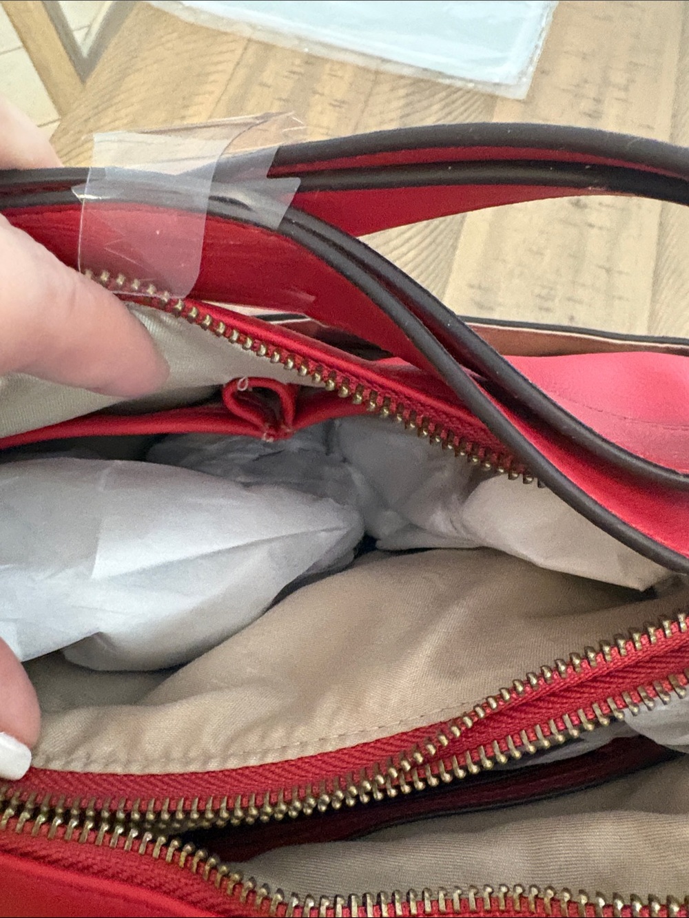 638 Rosetti Bright Coral/Red Shoulder Bag - Picture 10 of 10
